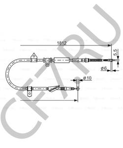 GVC 9023 83 Трос, стояночная тормозная система MG в городе Ростов-на-Дону