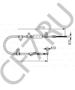 GVC 9023 87 Трос, стояночная тормозная система MG в городе Ростов-на-Дону