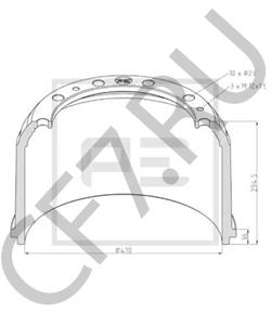 390 423 00 01 Тормозной барабан MERCEDES-BENZ в городе Ростов-на-Дону