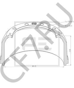 364 421 00 01 Тормозной барабан MERCEDES-BENZ в городе Ростов-на-Дону