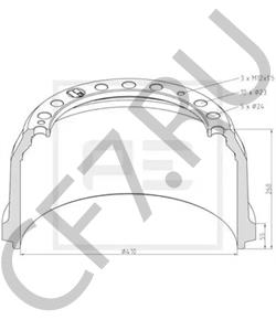 658 421 03 01 Тормозной барабан MERCEDES-BENZ в городе Ростов-на-Дону