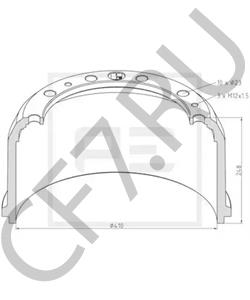 617 423 02 01 Тормозной барабан MERCEDES-BENZ в городе Ростов-на-Дону