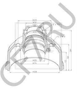 674 356 16 02 Тормозной барабан MERCEDES-BENZ в городе Ростов-на-Дону