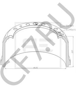 624 421 02 01 Тормозной барабан MERCEDES-BENZ в городе Ростов-на-Дону