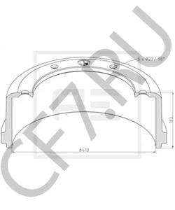 623 421 00 01 Тормозной барабан MERCEDES-BENZ в городе Ростов-на-Дону