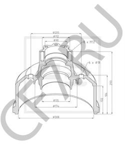 673 356 12 02 Тормозной барабан MERCEDES-BENZ в городе Ростов-на-Дону