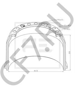 617 423 01 01 Тормозной барабан MERCEDES-BENZ в городе Ростов-на-Дону