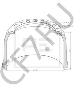 301 423 12 01 Тормозной барабан MERCEDES-BENZ в городе Ростов-на-Дону