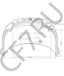 385 423 03 01 Тормозной барабан MERCEDES-BENZ в городе Ростов-на-Дону