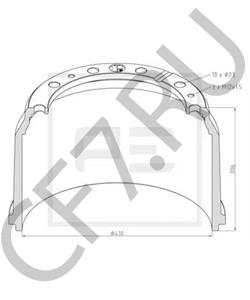 307 423 01 01 Тормозной барабан MERCEDES-BENZ в городе Ростов-на-Дону