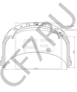 301 423 01 01 Тормозной барабан MERCEDES-BENZ в городе Ростов-на-Дону