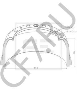 352 421 04 01 Тормозной барабан MERCEDES-BENZ в городе Ростов-на-Дону