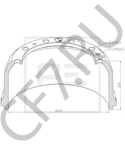 383 423 02 01 Тормозной барабан MERCEDES-BENZ в городе Ростов-на-Дону