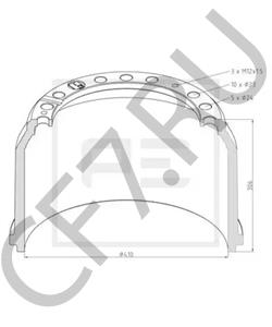 305 423 04 01 Тормозной барабан MERCEDES-BENZ в городе Ростов-на-Дону