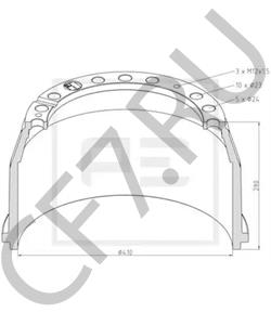 346 423 05 01 Тормозной барабан MERCEDES-BENZ в городе Ростов-на-Дону