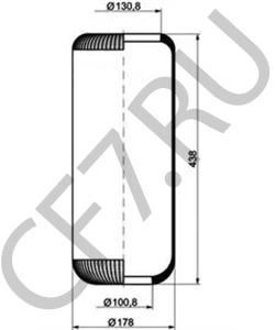 674 328 03 01 Кожух пневматической рессоры MERCEDES-BENZ в городе Ростов-на-Дону