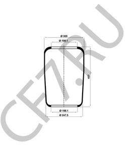 307 328 01 01 Кожух пневматической рессоры MERCEDES-BENZ в городе Ростов-на-Дону