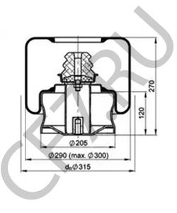 628 320 09 25 Кожух пневматической рессоры MERCEDES-BENZ в городе Ростов-на-Дону