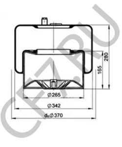 942 320 68 21 Кожух пневматической рессоры MERCEDES-BENZ в городе Ростов-на-Дону