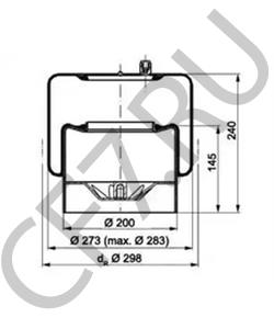 942 320 53 21 Кожух пневматической рессоры MERCEDES-BENZ в городе Ростов-на-Дону