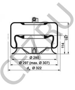 942 320 44 21 Кожух пневматической рессоры MERCEDES-BENZ в городе Ростов-на-Дону