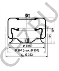 942 327 04 01 Кожух пневматической рессоры MERCEDES-BENZ в городе Ростов-на-Дону