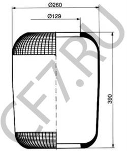 657 327 00 01 Кожух пневматической рессоры MERCEDES-BENZ в городе Ростов-на-Дону