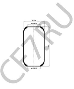 613 327 01 01 Кожух пневматической рессоры MERCEDES-BENZ в городе Ростов-на-Дону