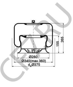 942 320 48 21 Кожух пневматической рессоры MERCEDES-BENZ в городе Ростов-на-Дону