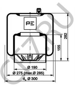 942 320 51 21 Кожух пневматической рессоры MERCEDES-BENZ в городе Ростов-на-Дону