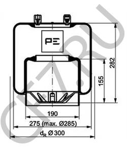 942 320 52 21 Кожух пневматической рессоры MERCEDES-BENZ в городе Ростов-на-Дону