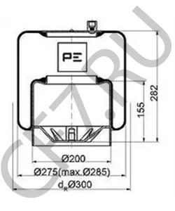 942 320 01 21 Кожух пневматической рессоры MERCEDES-BENZ в городе Ростов-на-Дону