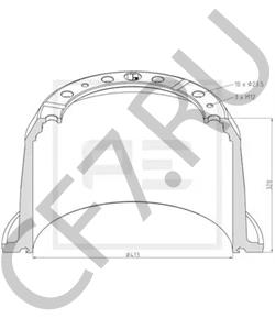 0293543 Тормозной барабан SCANIA в городе Ростов-на-Дону
