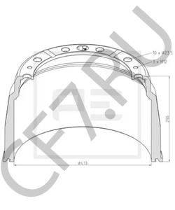 00277308 Тормозной барабан SCANIA в городе Ростов-на-Дону
