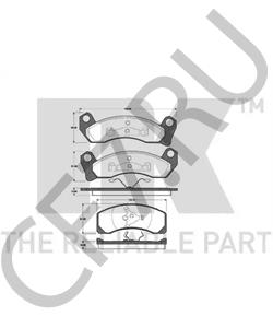 E7SZ2001A Комплект тормозных колодок, дисковый тормоз LINCOLN в городе Ростов-на-Дону