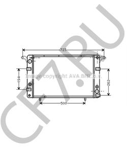 054885 Радиатор, охлаждение двигателя FSO в городе Ростов-на-Дону