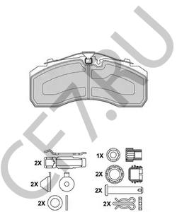 M910045-02 Комплект тормозных колодок, дисковый тормоз GIGANT в городе Ростов-на-Дону