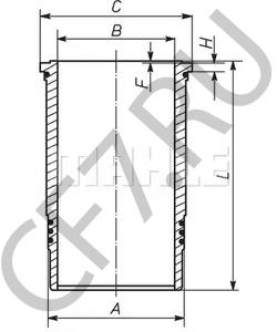 457 011 05 10 Гильза цилиндра MERCEDES-BENZ в городе Ростов-на-Дону