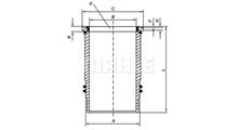 MERCEDES-BENZ Гильза цилиндра