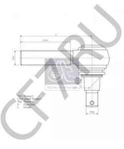 03096213 Наконечник поперечной рулевой тяги DEUTZ в городе Ростов-на-Дону