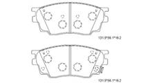 MAZDA (FAW) Комплект тормозных колодок, дисковый тормоз