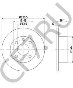 81AB1125GB Тормозной диск Ford в городе Ростов-на-Дону