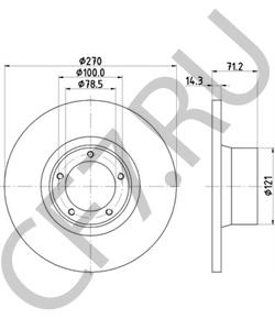 86VX1125B1A Тормозной диск Ford в городе Ростов-на-Дону