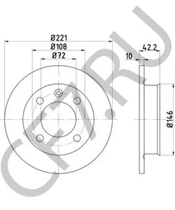 84FX1125CA Тормозной диск Ford в городе Ростов-на-Дону