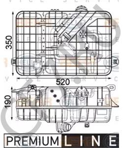 960 501 42 03 Компенсационный бак, охлаждающая жидкость MERCEDES-BENZ в городе Ростов-на-Дону
