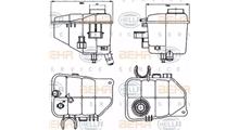 MERCEDES-BENZ Компенсационный бак, охлаждающая жидкость