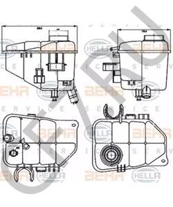 203 500 00 49 Компенсационный бак, охлаждающая жидкость MERCEDES-BENZ в городе Ростов-на-Дону