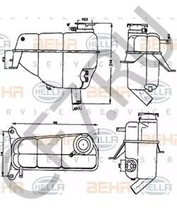 124 500 13 49 Компенсационный бак, охлаждающая жидкость MERCEDES-BENZ в городе Ростов-на-Дону