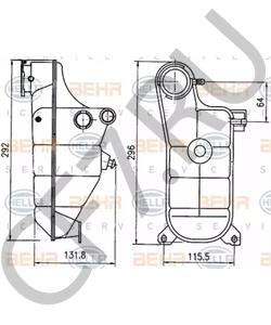 A 124 500 17 49 Компенсационный бак, охлаждающая жидкость MERCEDES-BENZ в городе Ростов-на-Дону