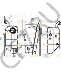 A 220 500 00 49 Компенсационный бак, охлаждающая жидкость MERCEDES-BENZ в городе Ростов-на-Дону